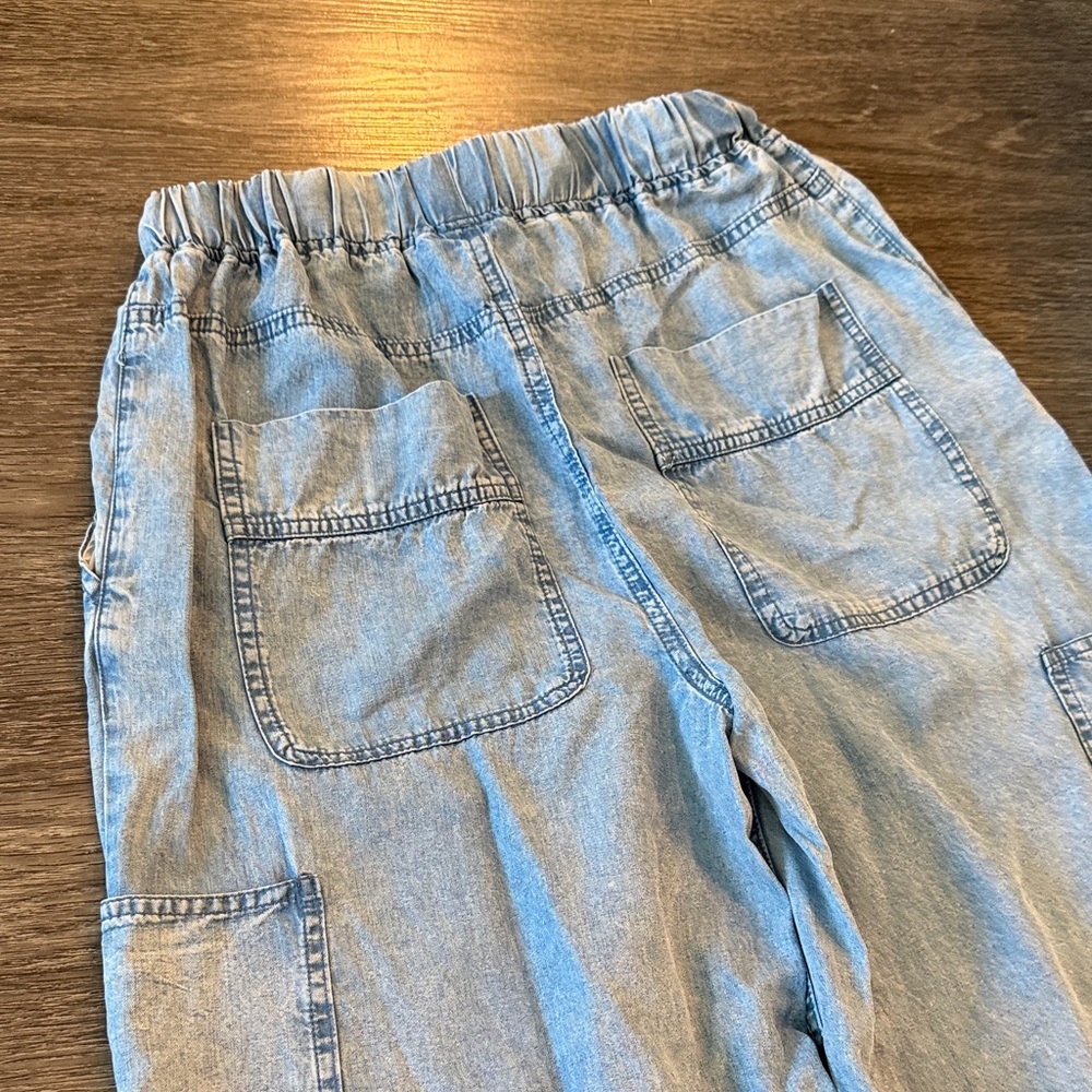 For The Republic Light Blue Drawstring Pants - Picture 6 of 7